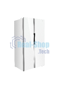 Холодильник Maunfeld MFF177NFW белый глянец двухкамерный 263/170л морозилка сбоку, No Frost, Side by Side