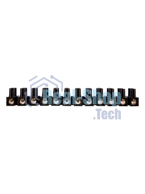 Клеммная винтовая колодка Rexant KВ-35 10-35, ток 80 A, полипропилен черный (10 шт./уп.)