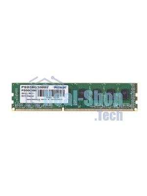 Оперативная память Patriot Signature, DDR3, 8GB (1x8 GB), 1600 MHz, CL11, DIMM