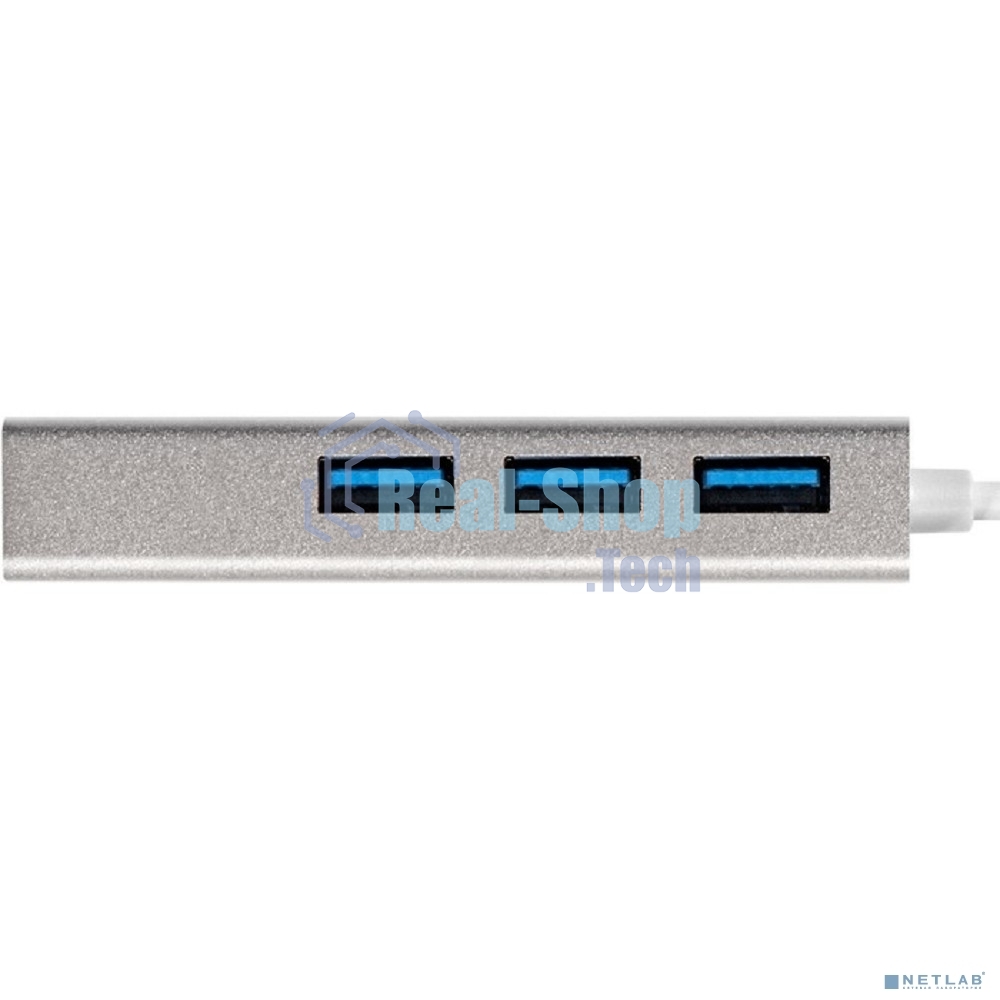 USB-концентратор ExeGate DUB-4 (кабель-адаптер USB3.0 --> 4xUSB3.0, Plug&Play, серебристый)