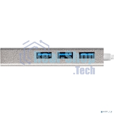 USB-концентратор ExeGate DUB-4 (кабель-адаптер USB3.0 --> 4xUSB3.0, Plug&Play, серебристый)