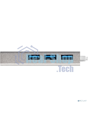 USB-концентратор ExeGate DUB-4 (кабель-адаптер USB3.0 --> 4xUSB3.0, Plug&Play, серебристый)