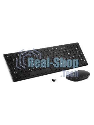 Комплект беспроводной SVEN ножничная клавиатура + мышь KB-C2550W черный (109 кл.,12Fn, 1000DPI, 2+1 кл.)