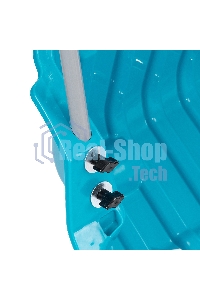 Скрепер-волокуша для уборки снега Palisad LUXE полипропилен, колеса, 595х715х1445 мм, рукоятка с ПВХ