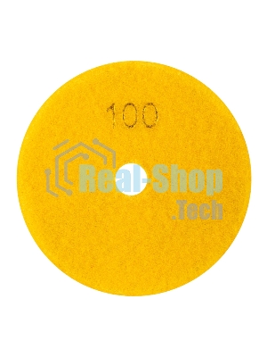 Круг алмазный KRANZ гибкий шлифовальный Черепашка 125 мм, P100, сухое/мокрое шлифование