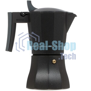 Кофеварка гейзерная Rondell Kafferro RDA-994, 0.45 л, алюминий, черный