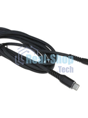 Кабель QUMO, MFI С94, Type-C на MFI Apple 8 pin, силиконовый, 1м, 2,22A, 9V, 20W, PD черный
