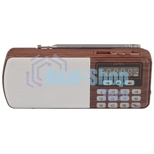 Радиоприемник цифровой PERFEO ЕГЕРЬ FM+ 70-108МГц/ MP3/ питание USB или BL5C/ коричневый (i120-BK)