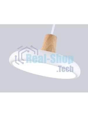 Светильник Ambrella light FL4838 WH/WD белый/дерево 24W 3000-6000K D200*800 (без ПДУ)