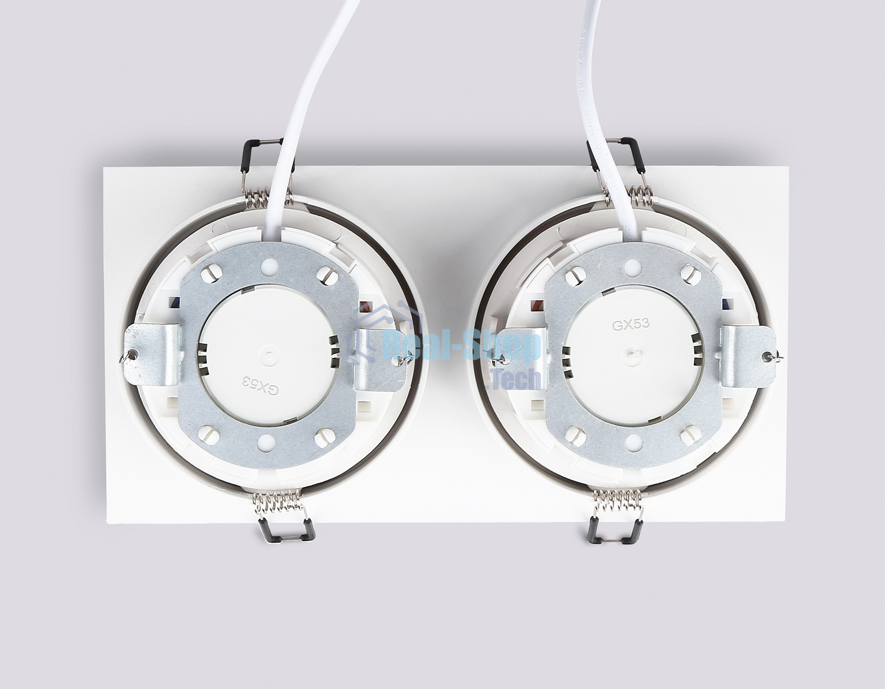 Светильник Ambrella light TN52343/2 SWH/GWH белый песок/белый глянец GX53 max 12W 220*115*25