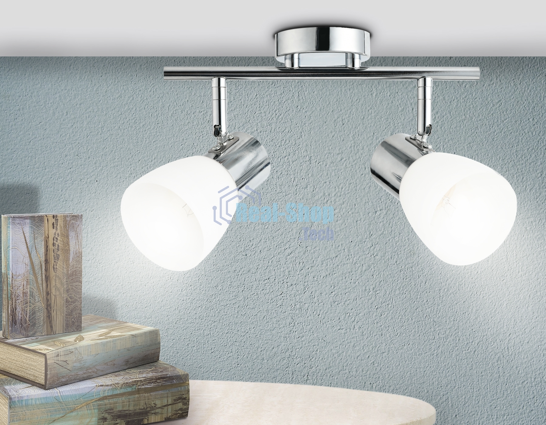 Светильник Ambrella light TR3963/2 CH/FR хром/белый матовый E27*2 max 40W 200*105*200