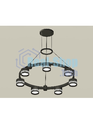 Светильник Ambrella light XR92051603/7 SBK/FR черный песок/белый матовый GX53  (A9205, C9238, N8478)