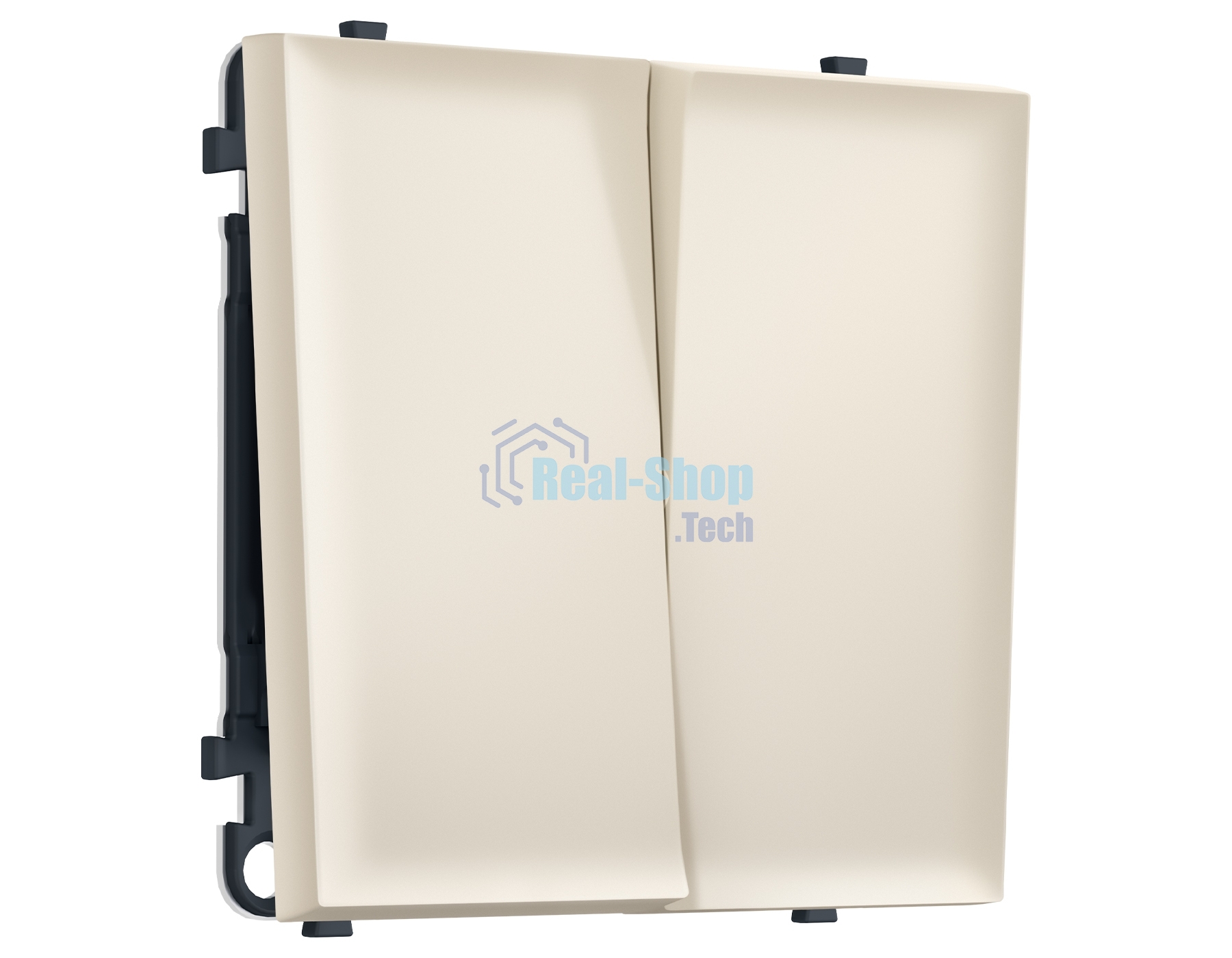 Комплект механизма 2-кл перекрестного выключателя SIGMA Бежевый матовый 10A-250V QUANT PRO (SP3230, PR125)