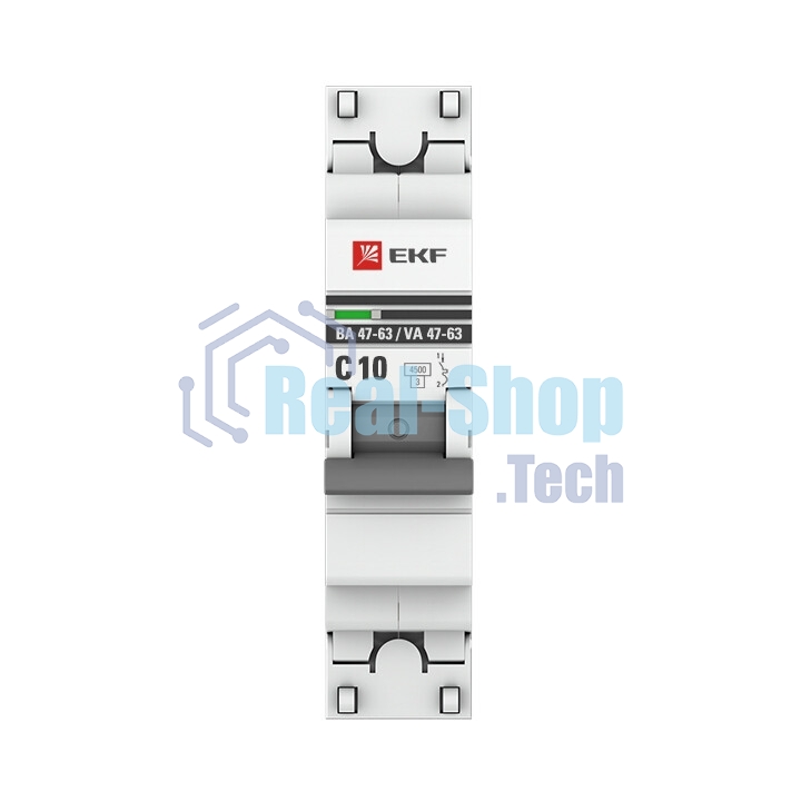 Выключатель автоматический EKF mcb4763-1-10C-pro 1P 10А (C) 4,5kA ВА 47-63 EKF PROxima