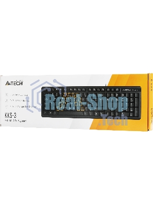 Клавиатура проводная A4Tech KKS-3, USB, черный