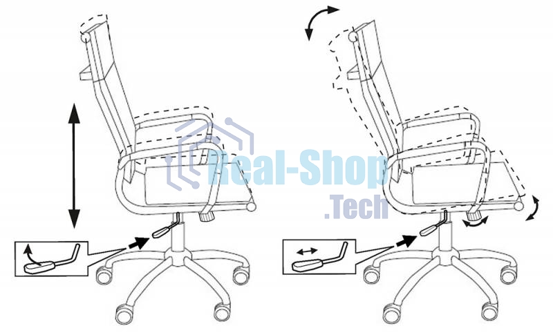 Кресло руководителя Бюрократ CH-993/blue синий, искусственная кожа, крестовина хромированная