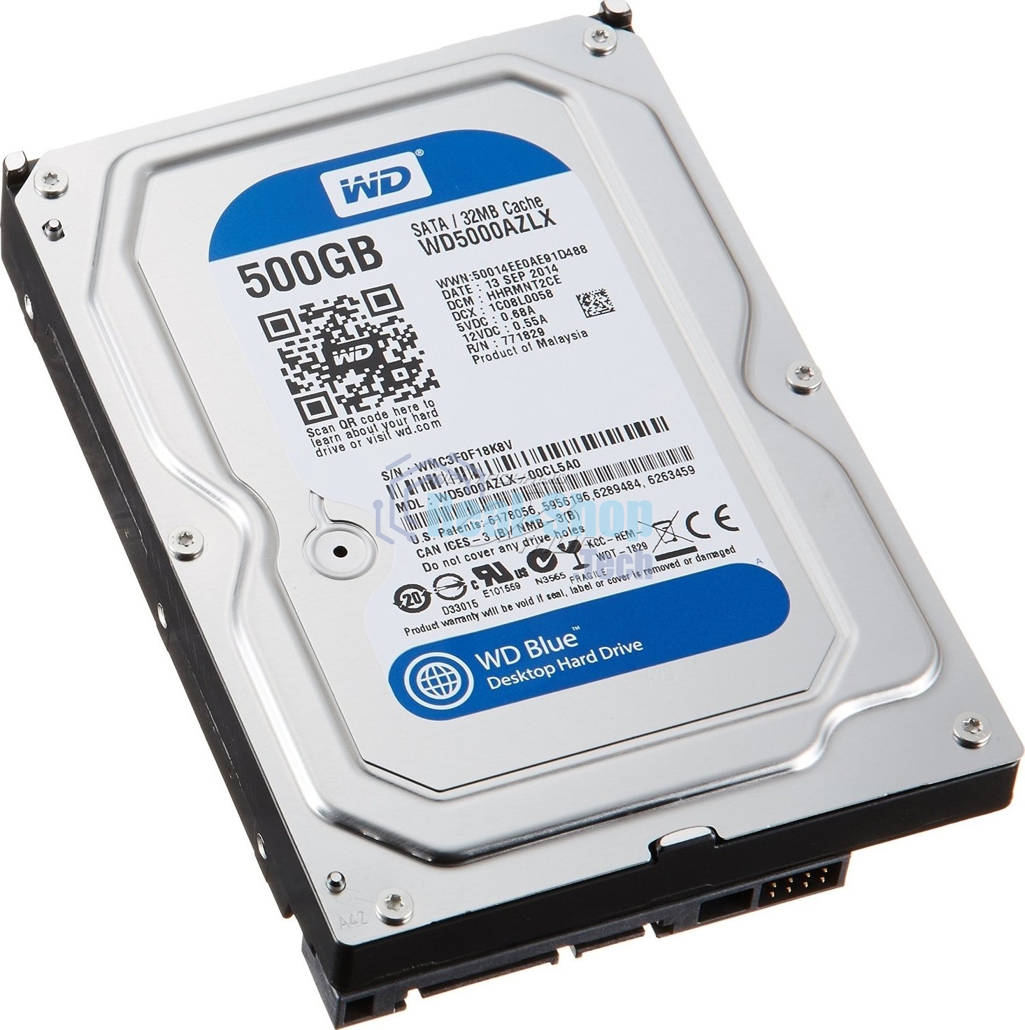 Жесткий диск Western Digital Original SATA-III 500Gb WD5000AZLX Blue (7200rpm) 32Mb 3.5