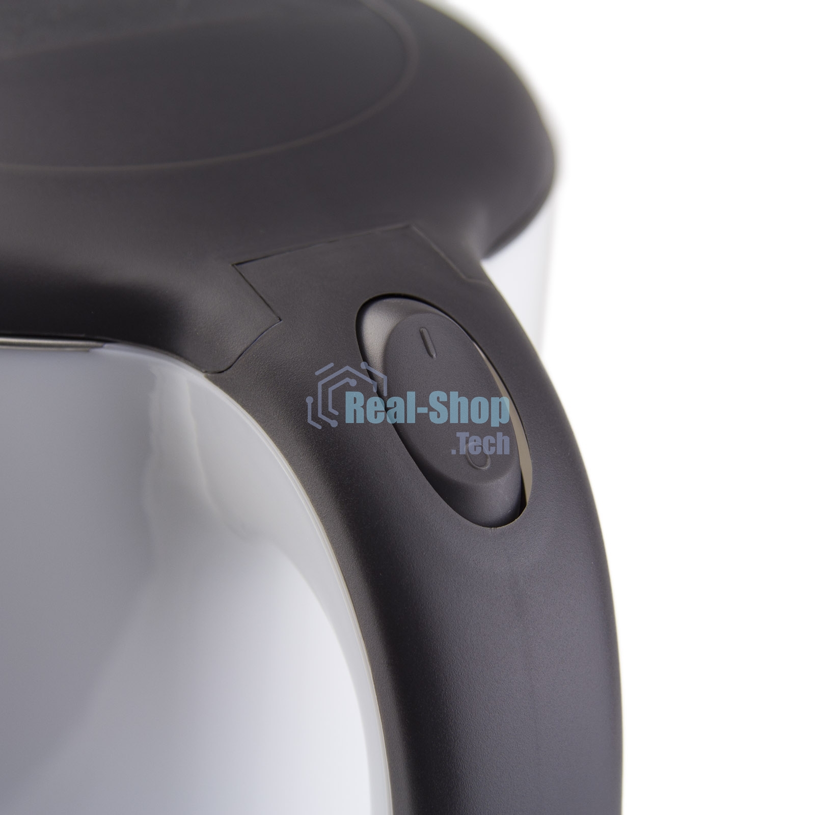 Чайник электрический Galaxy GL 0318, белый, пластик, 2000 Вт, 1,7 л