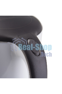 Чайник электрический Galaxy GL 0318, белый, пластик, 2000 Вт, 1,7 л