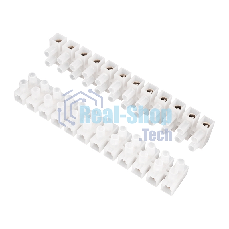 Клеммная винтовая колодка Rexant KВ-35 10-35, ток 80 A, полиэтилен белый (10 шт./уп.)