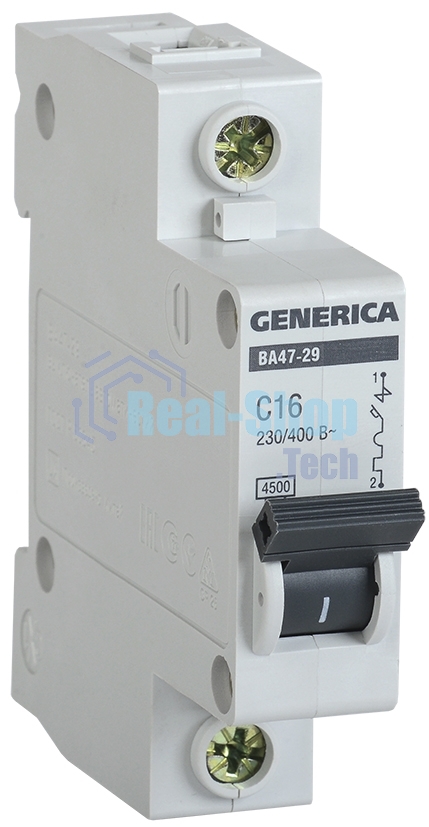 Выключатель автоматический однополюсный ВА47-29 32А C 4,5кА GENERICA MVA25-1-032-C IEK