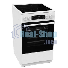 Плита электрическая Gorenje GECS5C70WA белый, конфорок 4 электрических, духовка 70 л, 50 см x 85 см x 59.4 см
