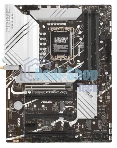Материнская плата ASUS PRIME Z790-P WIFI, LGA 1700, Intel Z790, 4xDDR5, 4xSATA, 3xM.2 PCIe 4.0 x4, 1xPCIe 5.0 x16, 3xPCIe x4, 1xPCIe x1, 1xHDMI, 1xDP, 1xUSB-C 3.2 Gen 2, 1xUSB 3.2 Gen 2, 2xUSB 3.2 Gen 1, 4xUSB 2.0, 1x 2.5Gb LAN, 3x3.5 мм, 7.1, ATX