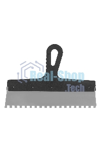 Шпатель Сибртех из нержавеющей стали,300 мм,зуб 8x8 мм,пластмассовая ручка