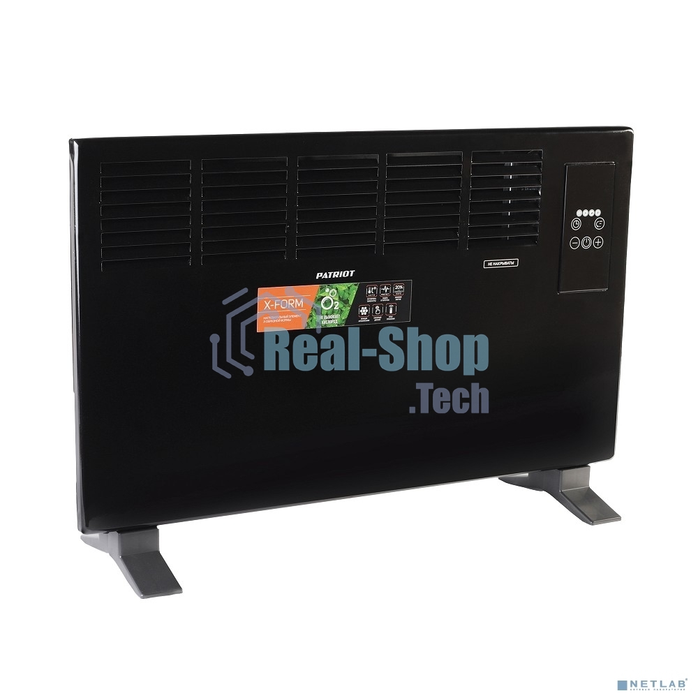 Конвектор Patriot PT-C 20 E черный, 2000 Вт, 20 м2, термостат, дисплей