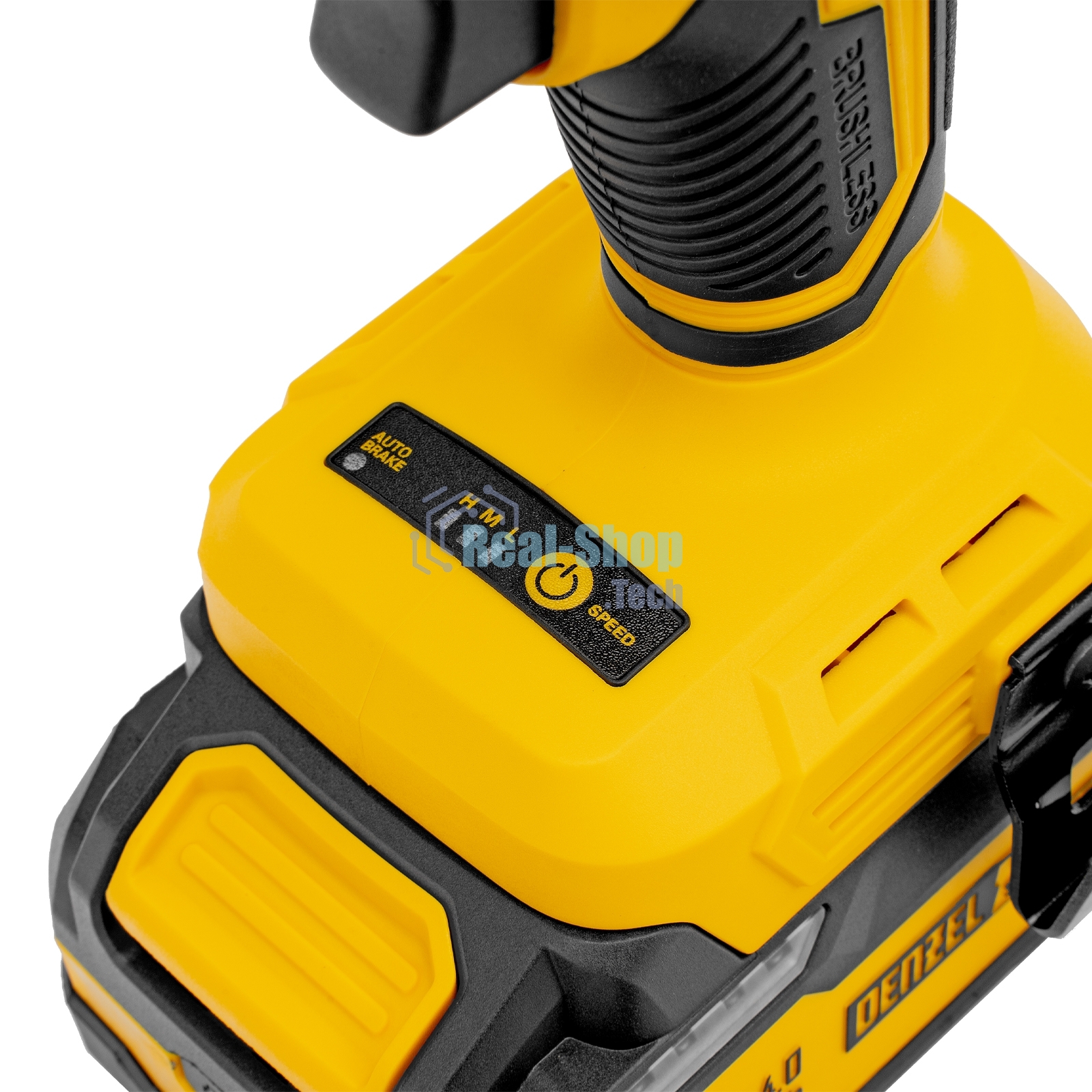 Гайковерт ударный аккумуляторный бесщет. Denzel CIWH-BL-20-500, Li-Ion, 20 В