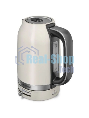 Чайник электрический KitchenAid, 1.7 л, регулировка температуры 50-100 градусов, съемный фильтр от накипи, индикация уровня воды, автоматическое отключение, белый