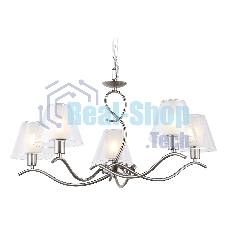 Люстра Ambrella light LH57081/5 SN/FR никель/белый матовый E14/5 max 40W D690*790