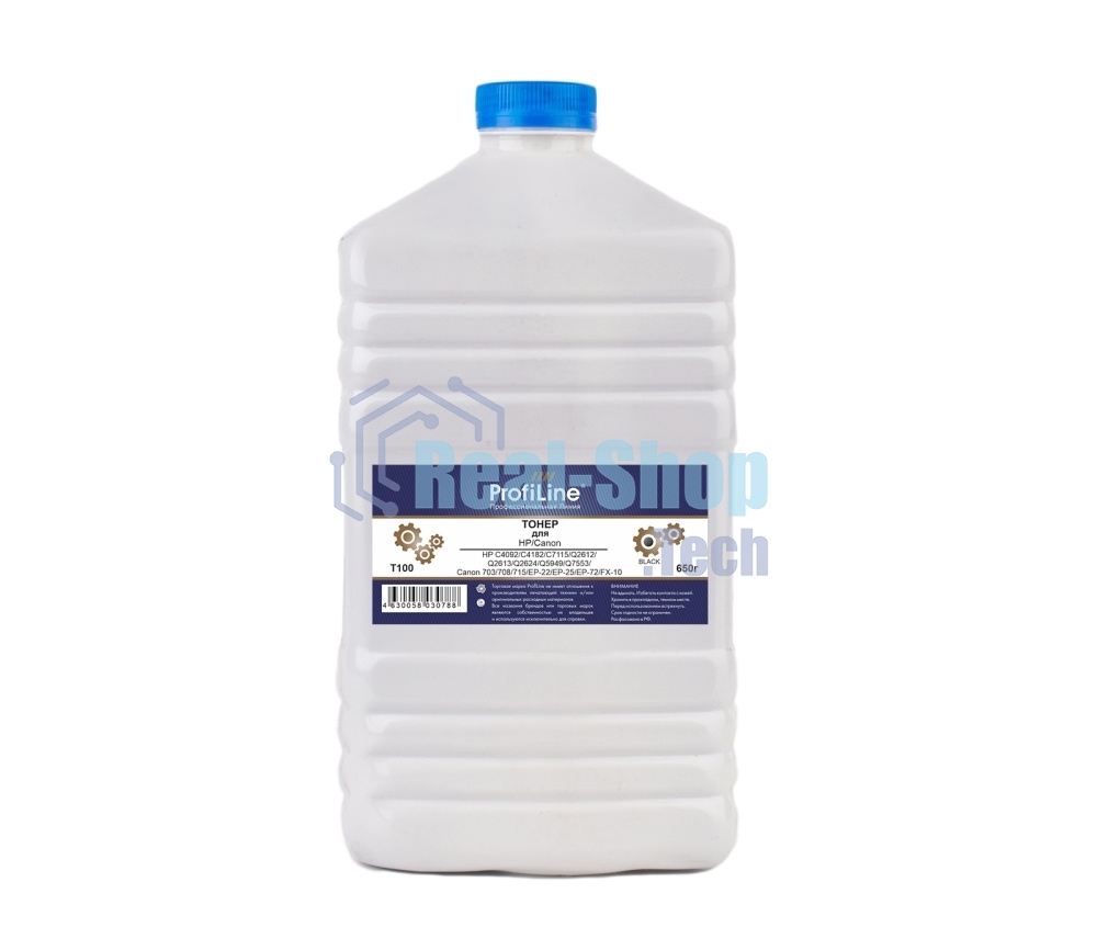 Тонер ProfiLine Q2612/Q2613/Q2624/Q7553/Q5949/C7115/C4092/C4182 650 гр (T100) PL TTI Фас РФ