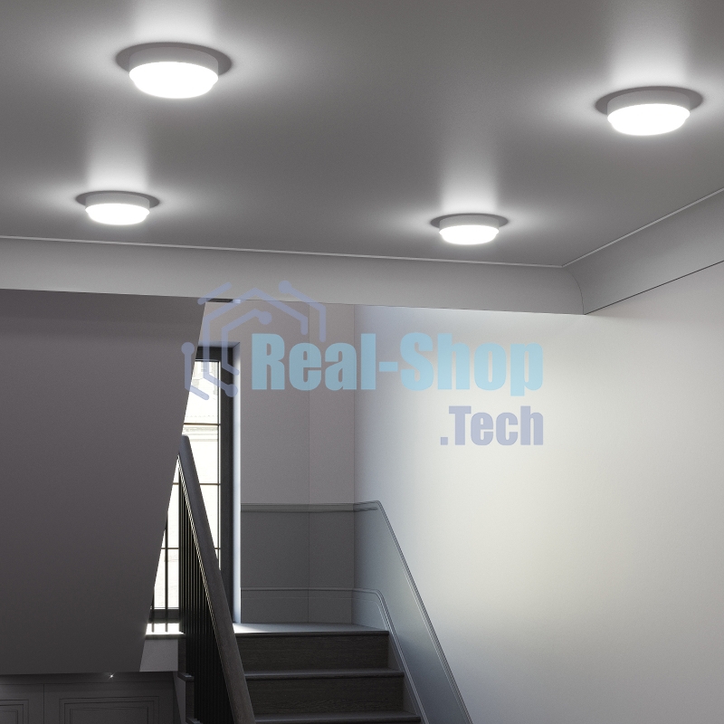 Светильник ЖКХ Elementary круг 20W 1680lm 6500K 160-260V IP65 D175*52мм белый LED