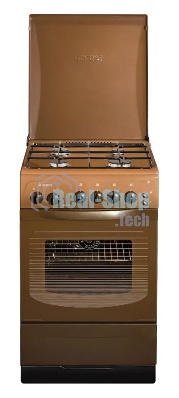 Плита газовая Gefest ПГ 3200-05 К19 коричневый, конфорок 4 шт, духовка 44 л, 50 см x 85 см x 57 см