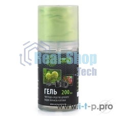 Чистящий набор Cactus CS-S3004 гель 200 мл + салфетка из микрофибры для экранов 200x230 мм