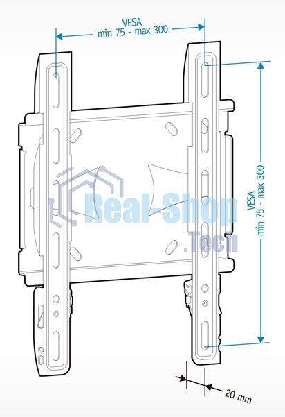 Кронштейн для телевизора Holder LCDS-5045 металлик 19