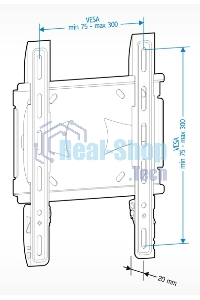 Кронштейн для телевизора Holder LCDS-5045 металлик 19