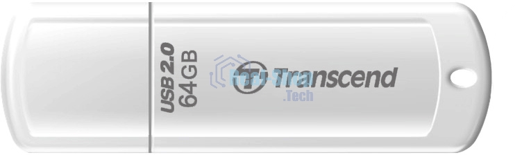 Флешка USB Transcend JetFlash 370 (TS64GJF370), 64Gb, USB 2.0, R/W 25/10, белый