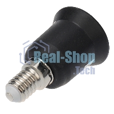 Переходник Rexant цокольный E14-E27 черный