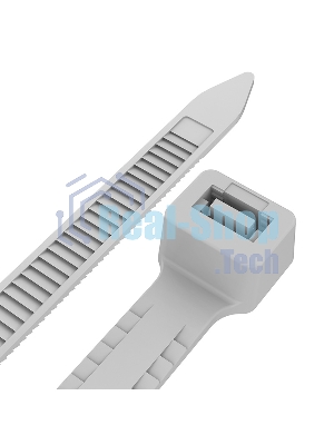 Хомут-стяжкa нейлоновая с тройным замком Rexant 200x7,5 мм, белая, упаковка 100 шт.