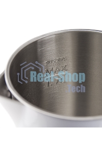 Чайник электрический Galaxy GL 0318, белый, пластик, 2000 Вт, 1,7 л