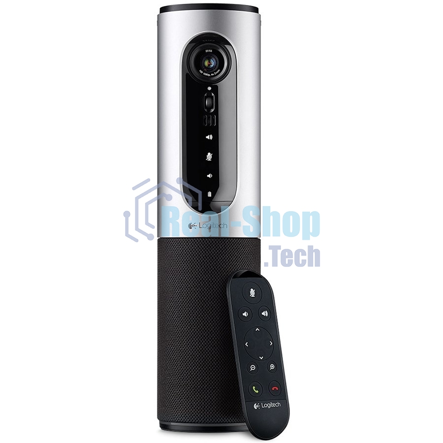Веб-камера Logitech ConferenceCam Connect 1920x1080, 30 кадр/с, USB, микрофон (2 шт, шумоподавление), автофокус, автоосвещение, серебристый