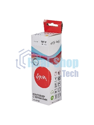 Контейнер с чернилами Sakura C13T03V44A (101 Y) для Epson, водорастворимый тип, желтый, 6000 к., 70 мл.