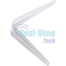 Кронштейн угловой с ребром Сибртех 350 х 400 мм, белый