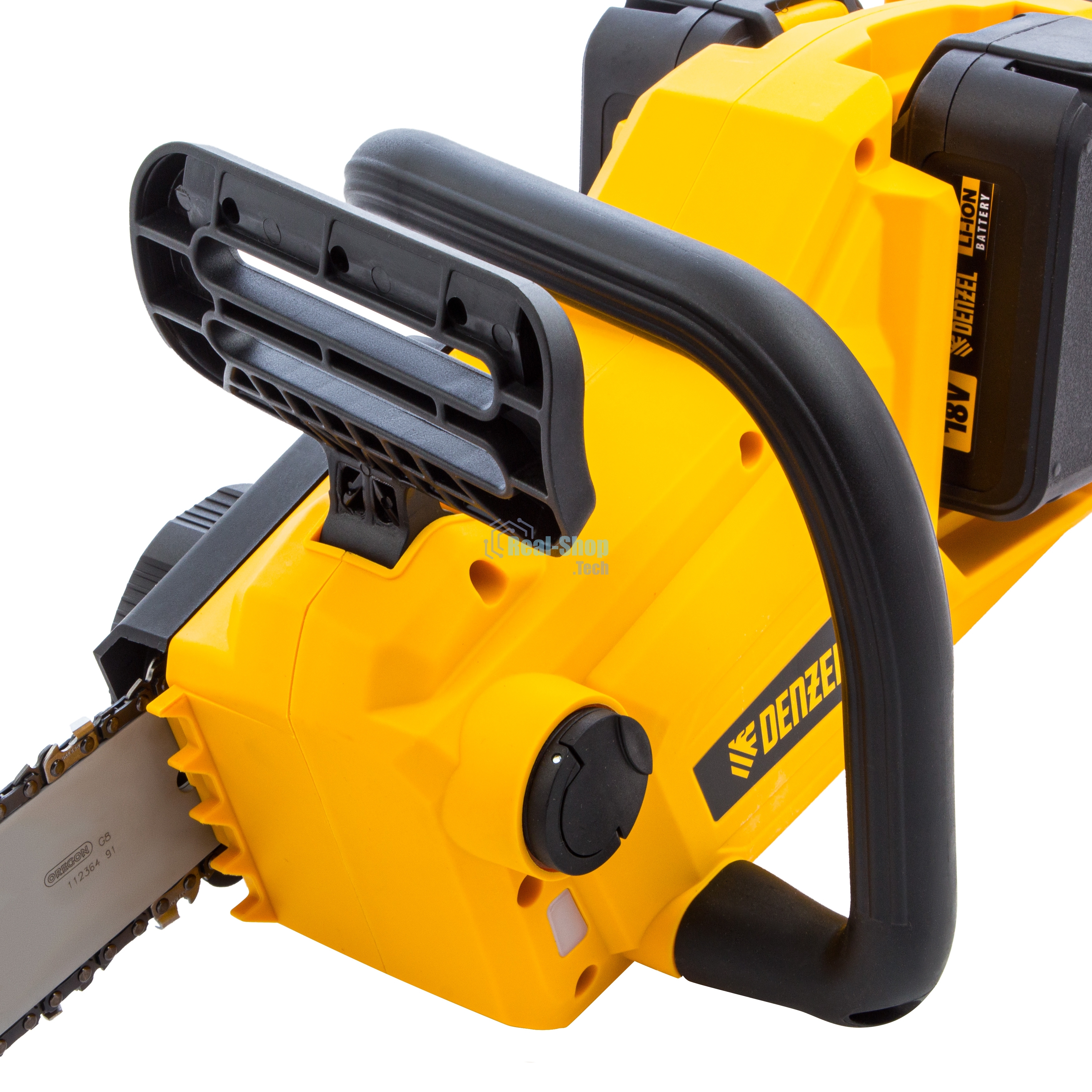 Цепная пила аккумуляторная бесщет. Denzel RCS400-36, Li-ion, 36 В, 4 А·ч, шина 400 мм/58610