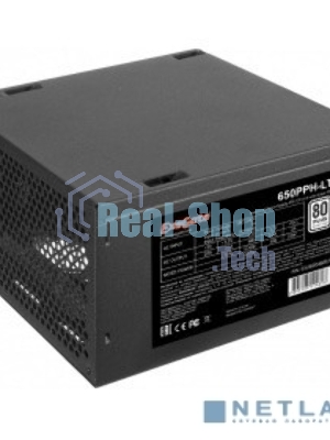 Блок питания ExeGate 650PPH-LT-S RTL (EX282046RUS-S), 650Вт, 80 PLUS, 120мм, черный