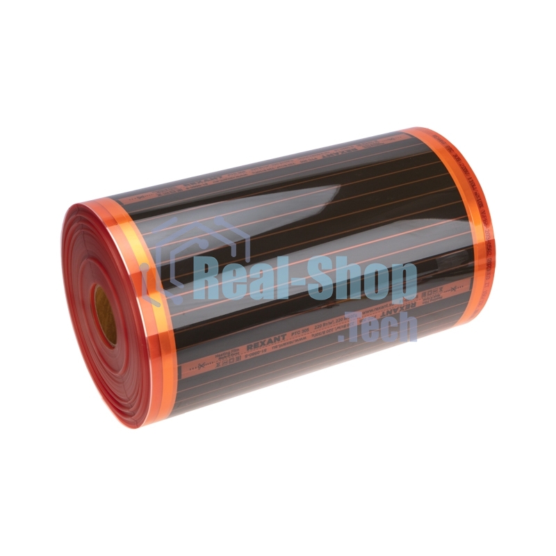 Пленочный теплый пол Rexant PTC 305 220Вт/м², ширина 50 см, толщина 0,338 мм