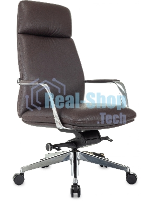 Кресло Бюрократ VEGA коричневый, кожа