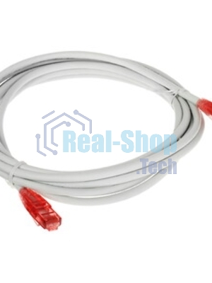 Патч-корд Hyperline U/UTP, Cat.5e, LSZH, 10 м, серый 
